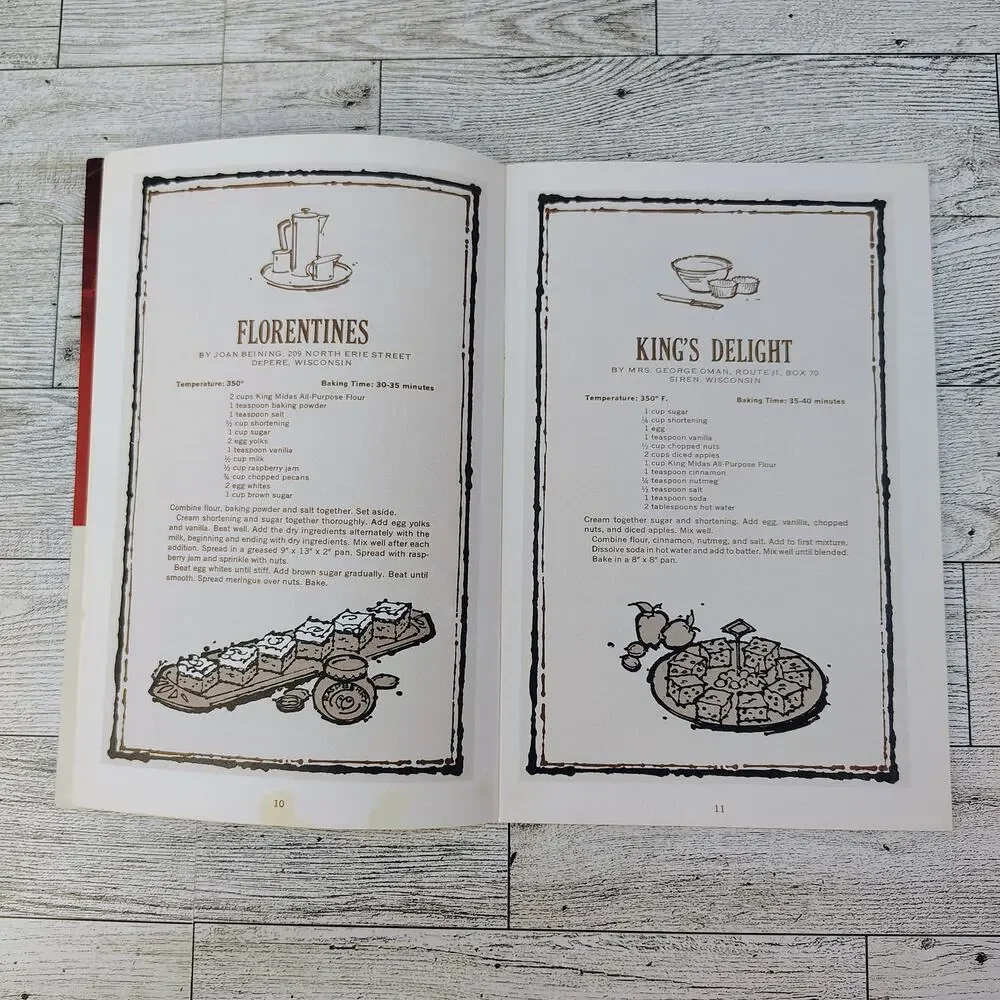 King Midas Baking‎ Queens Favorite Recipes Cookbook Booklet 1960s VERY GOOD